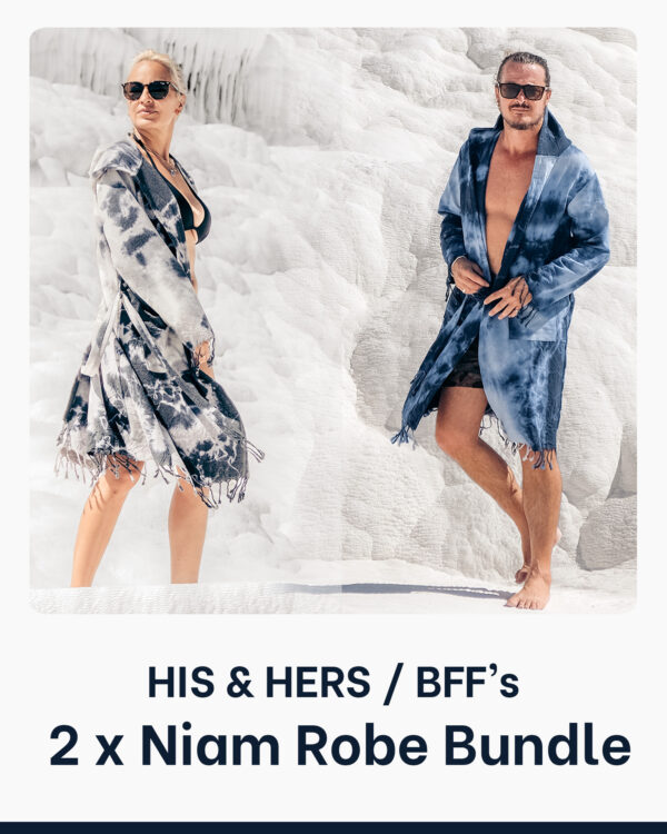 Gift Shopping in Seychelles - His & Hers Two Niam Beach Robe Bundle