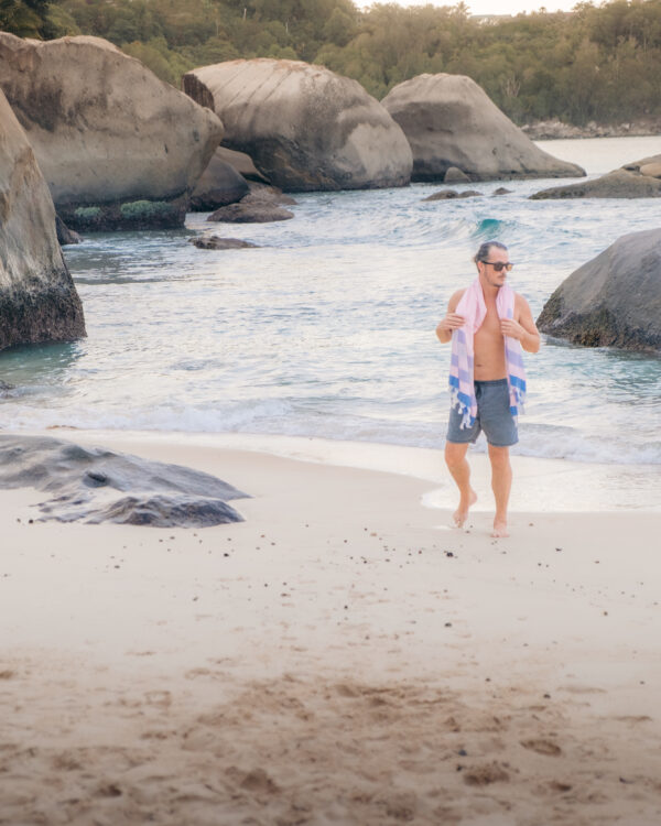 Arzi Seychelles Beach Towels - The Cosmoledo (Pink) - Machabee Him