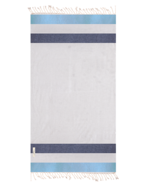 Arzi Beach Towels Seychelles - The Zephyr (Light Blue & Navy)