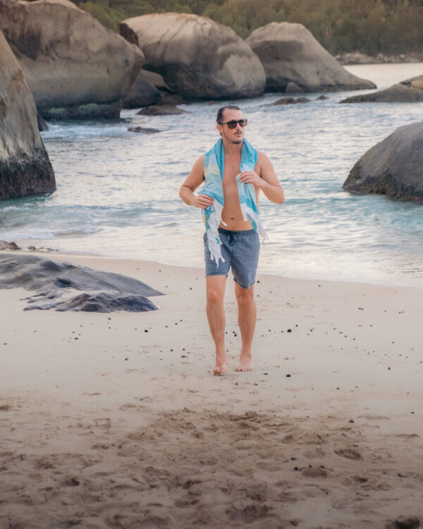 Arzi Seychelles Beach Towels - The Cosmoledo (Green) - Machabee Him