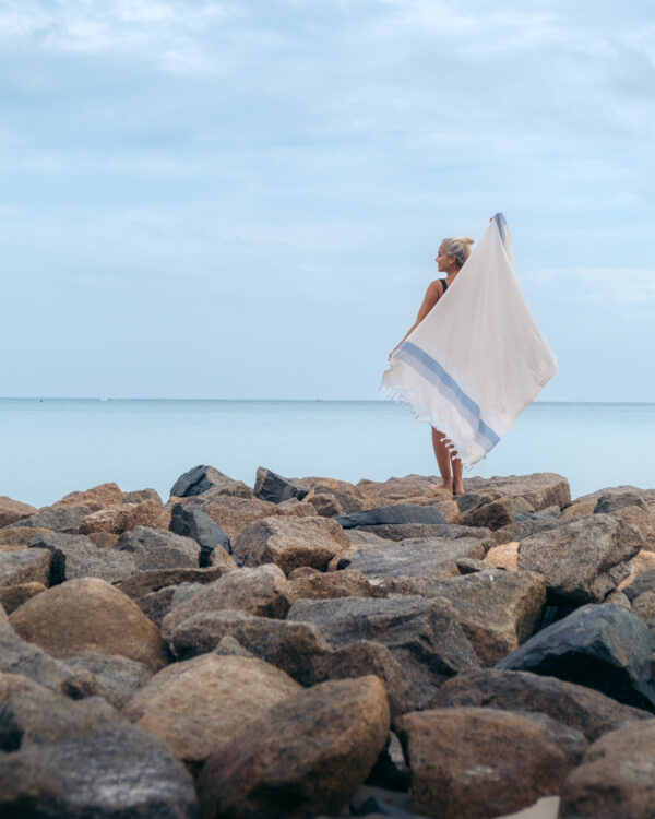 Arzi Seychelles Beach Towels - The Cosmoledo (Beige) - Rocks Her