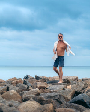Arzi Seychelles Beach Towels - The Cosmoledo (Beige) - Rocks Him 2
